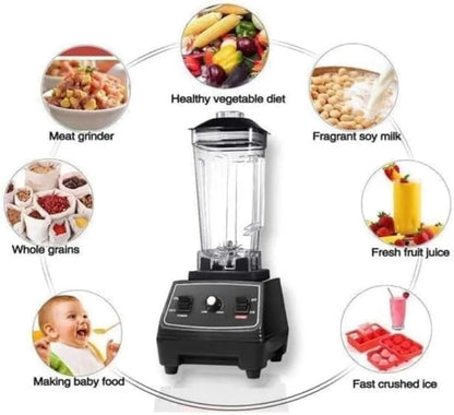 Silvery Cruster 4500W Heavy Duty Commercial Juicer Mixer multifunctional 2 in 1 Jar Juicer Mixer SC 1589