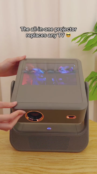 Smart HD Projector with Built-In Speaker – Portable Home Cinema