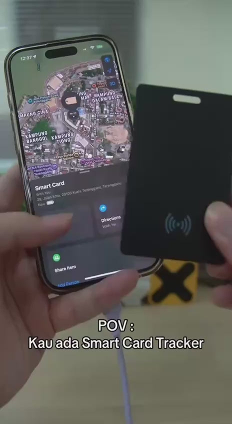 Wireless Smart Wallet Card – Apple Find My Compatible | Ultra Slim Anti-Lost Tracker