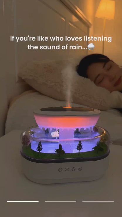Luxury LED Water Fountain Aromatherapy Diffuser – Elegant Home, Office & Shop
