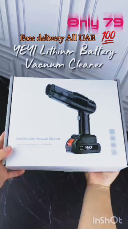 4-in-1 Cordless Handheld Vacuum Cleaner – Powerful Lithium Battery, Portable & Multi-Functional