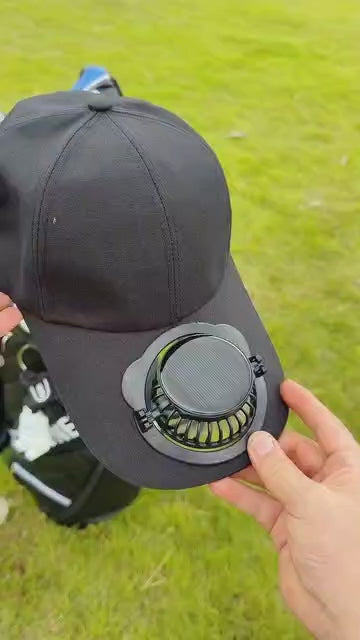 Rechargeable Cooling Fan Cap – Portable Hands-Free Summer Hat