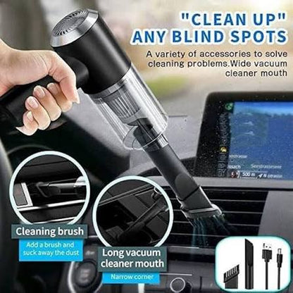 4-in-1 Cordless Handheld Vacuum Cleaner – Powerful Lithium Battery, Portable & Multi-Functional