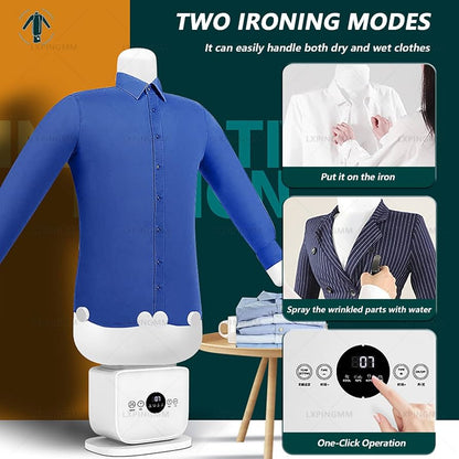 Automatic Clothes Drying & Ironing Machine – Smart Hot Air Shirt & Garment Dryer with Wrinkle Removal | Hands-Free Ironing