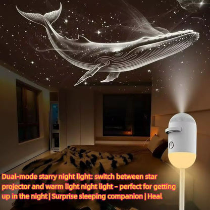 12-Disc Galaxy Star Projector – HD Nebula Night Light with 180° Rotation, Type-C Rechargeable & Timer