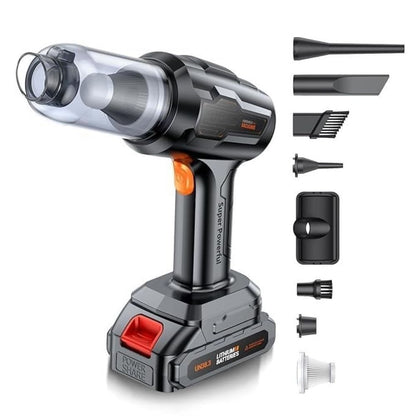 4-in-1 Cordless Handheld Vacuum Cleaner – Powerful Lithium Battery, Portable & Multi-Functional