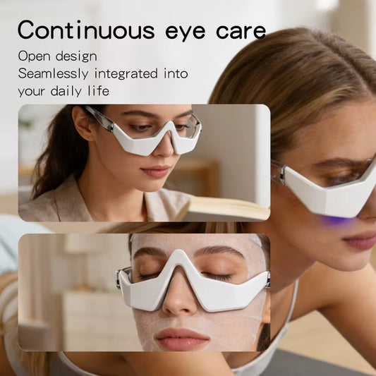 Smart Open-Design LED Eye Massager & Anti-Aging Beauty Glasses