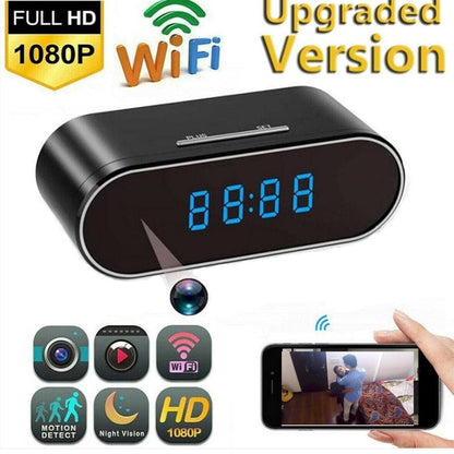 Title: Smart Clock WiFi Hidden Camera – HD Security Camera with Motion Detection & Night Vision
