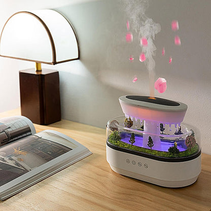 Luxury LED Water Fountain Aromatherapy Diffuser – Elegant Home, Office & Shop