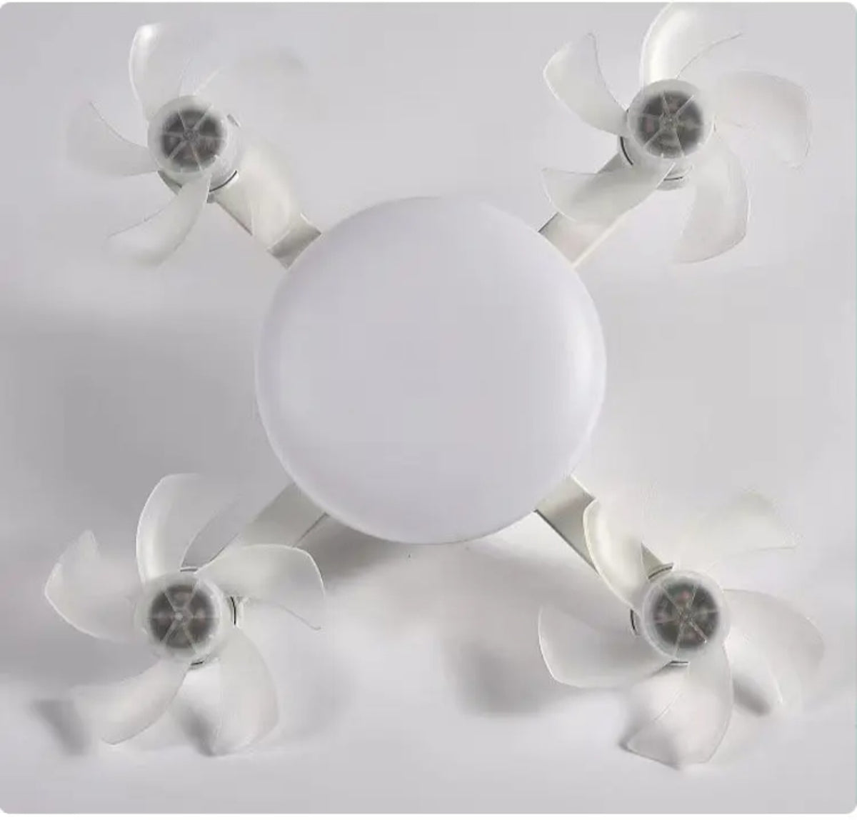 F4+ LED Socket Ceiling Fan Light with Remote Control (20 Inch
