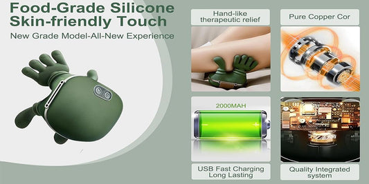 4D Shiatsu Neck and Shoulder Massager with Heat, Deep Tissue Back Neck and Foot Massager Pillow, Electric Massage Cushion for Muscle Relaxation, Portable for Home Office Car