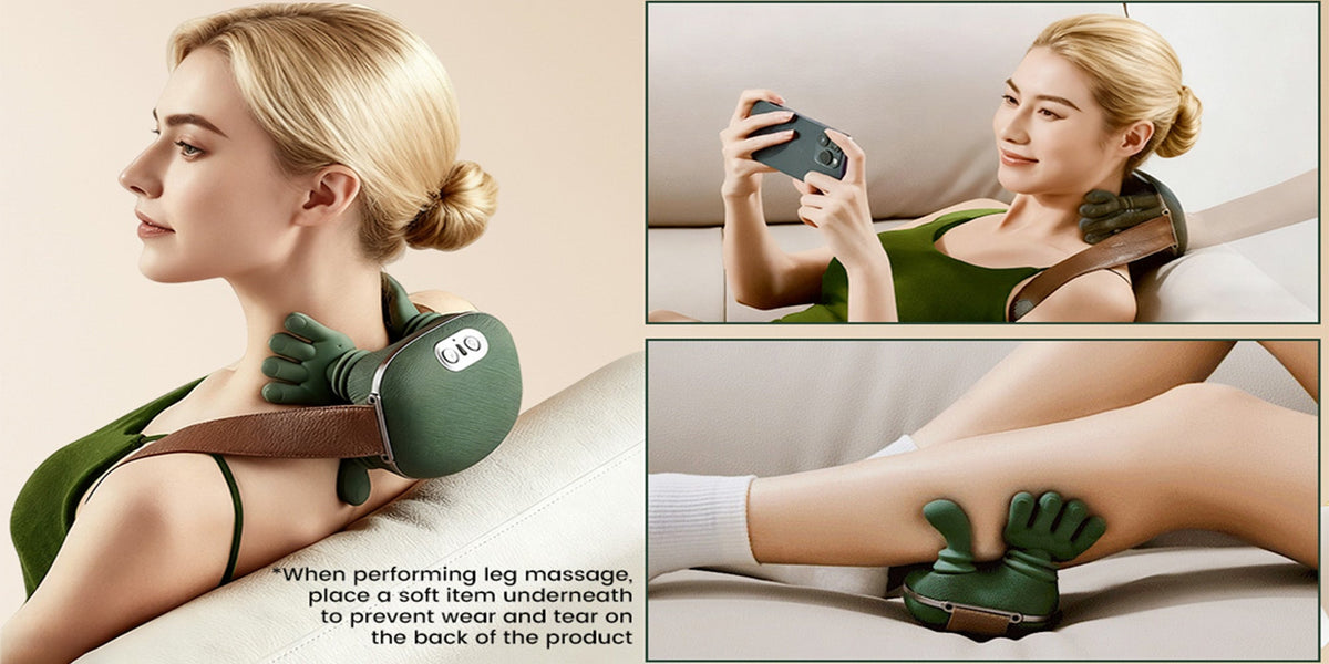 4D Shiatsu Neck and Shoulder Massager with Heat, Deep Tissue Back Neck and Foot Massager Pillow, Electric Massage Cushion for Muscle Relaxation, Portable for Home Office Car