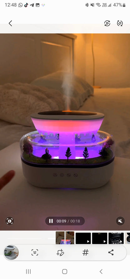 Beautiful Raindrop Effect • Aroma • White Noise • Ambient Light