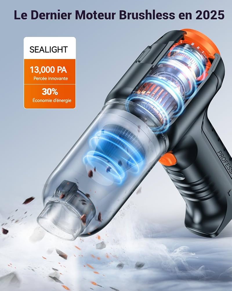 4-in-1 Cordless Handheld Vacuum Cleaner – Powerful Lithium Battery, Portable & Multi-Functional