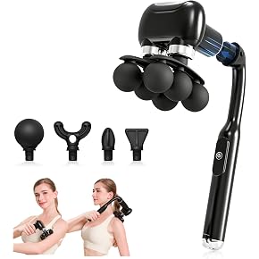 ForeverLily Deep Tissue Fascia Massage Gun – Multi-Head Muscle Relaxation Massager for Neck, Shoulders & Full Body