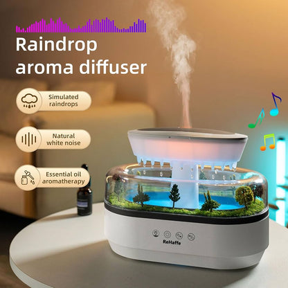 Luxury LED Water Fountain Aromatherapy Diffuser – Elegant Home, Office & Shop