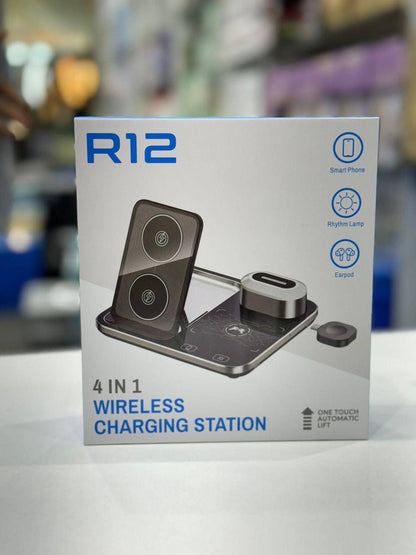 4-in-1 Wireless iPhone Charger – Fast Charging, Premium Quality & Elegant Design